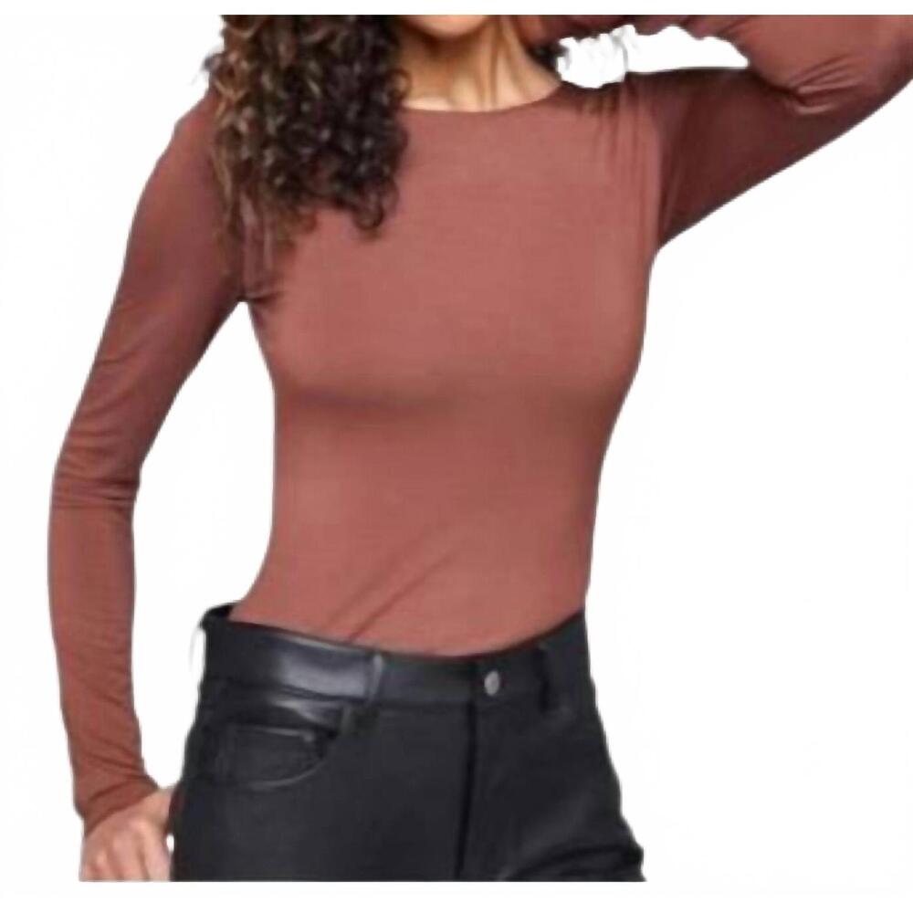 NEW GENTLE FAWN nadira open back top in brown